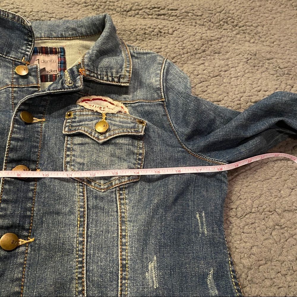 2.1 Blue Jean Jacket Girls Size Large - Picture 7 of 15